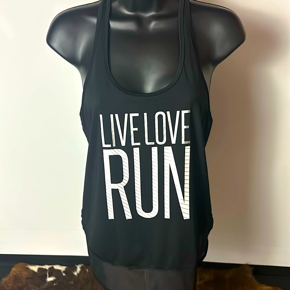 LLD Women’s Small Racerback Tank Live Love Run